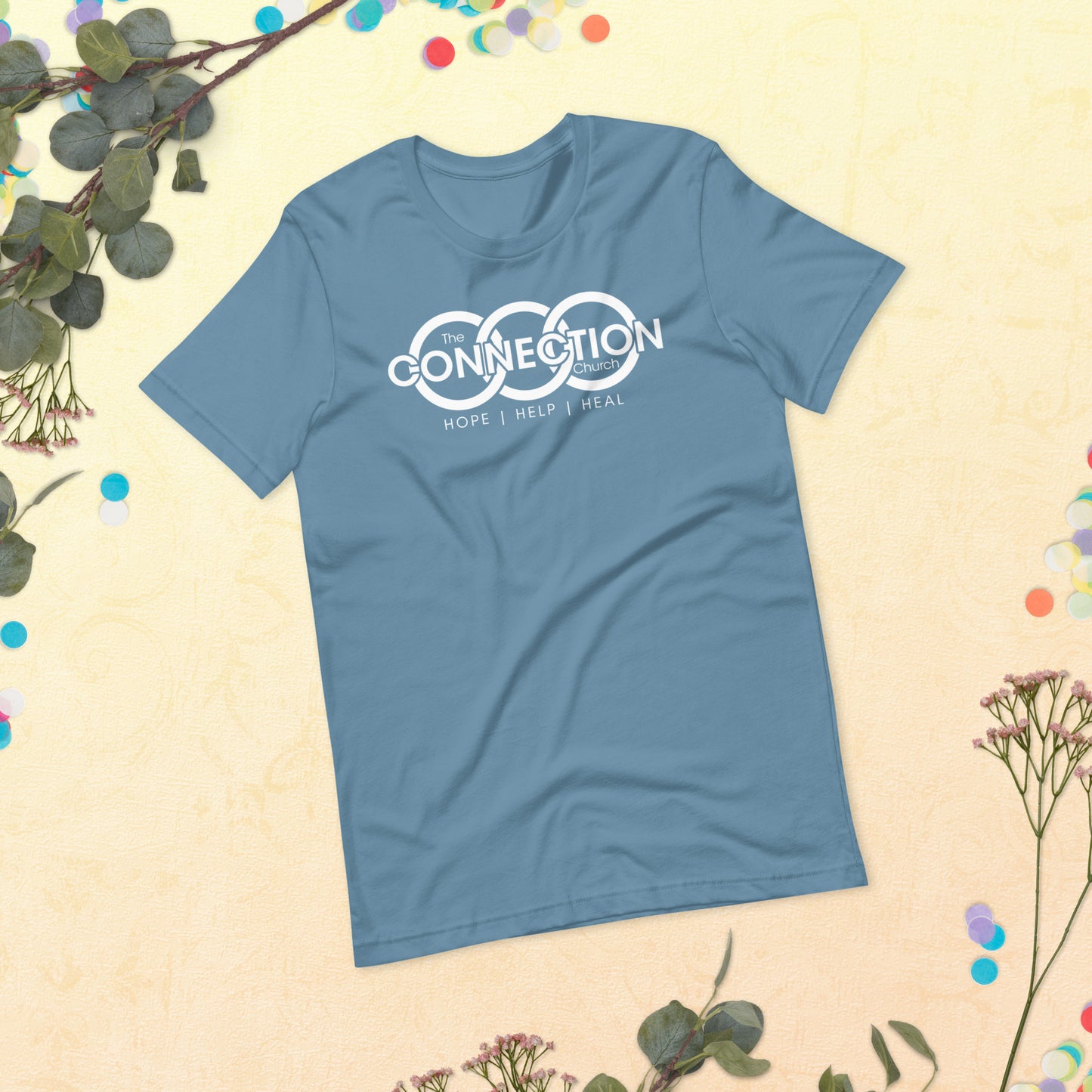 Connection Church (White) Unisex t-shirt