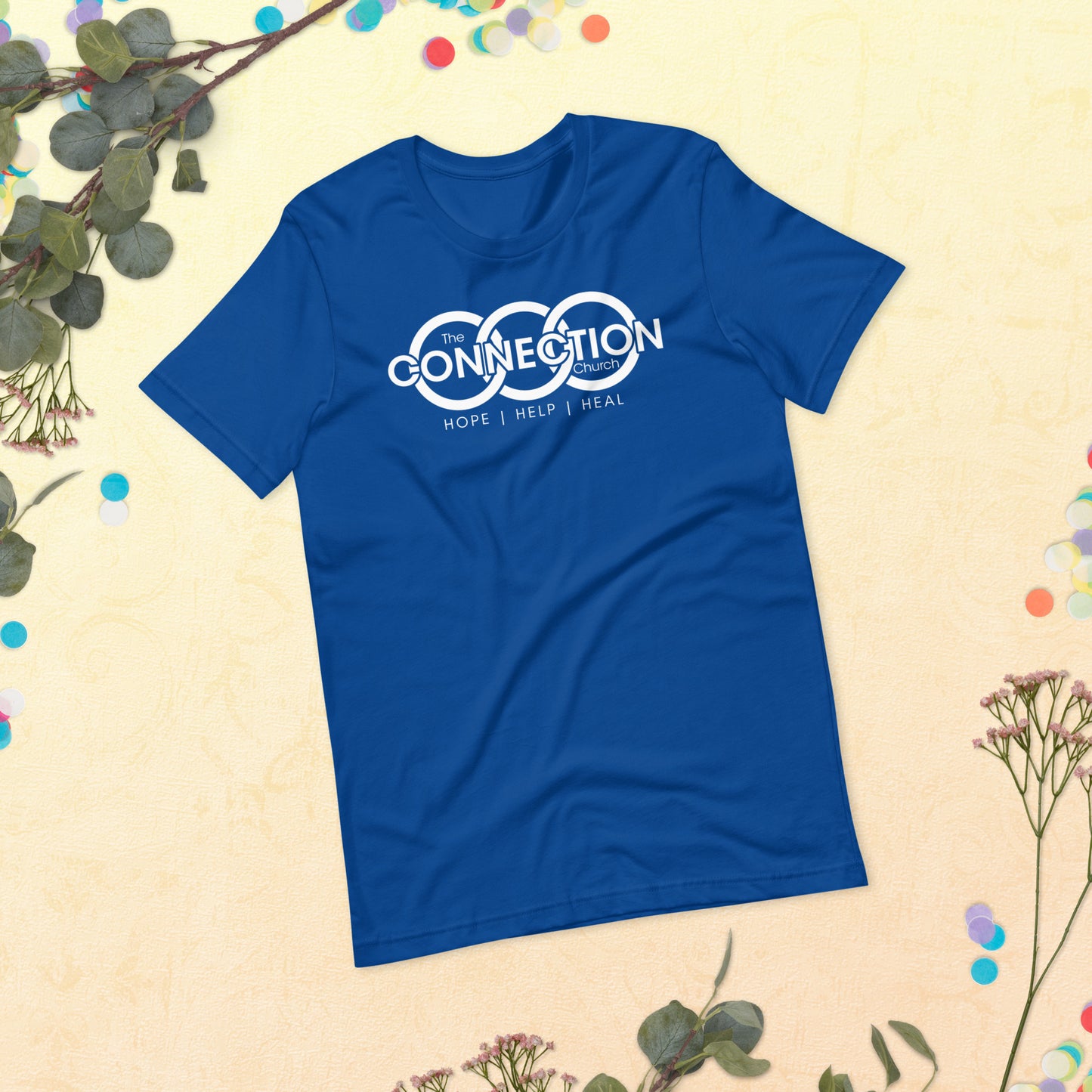 Connection Church (White) Unisex t-shirt