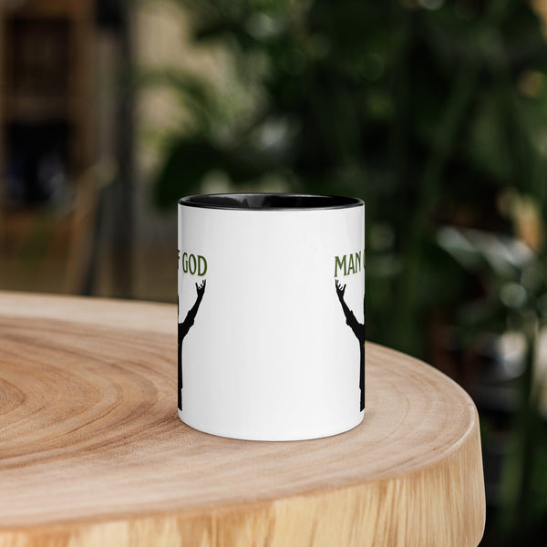 Man of God (green) Mug with Color Inside