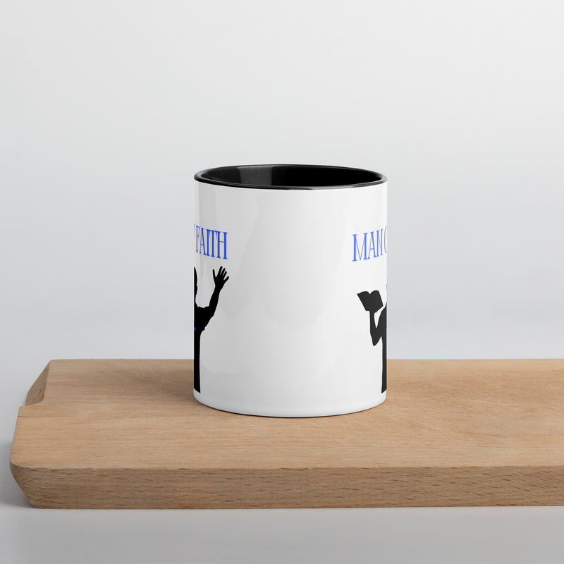 Man of Faith (Blue) Mug with Color Inside