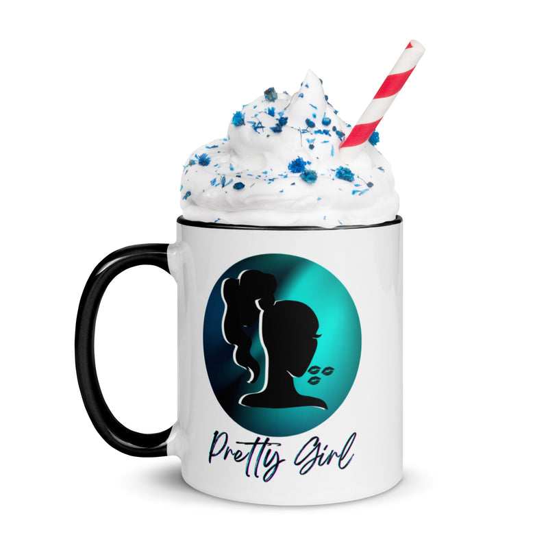 Pretty Girl Mug with Color Inside