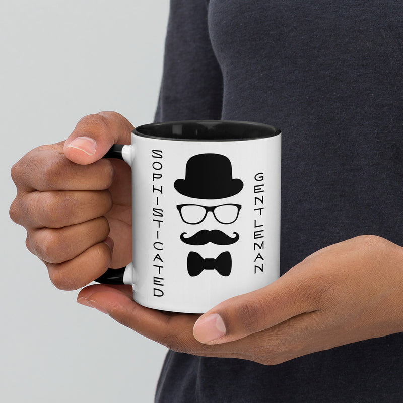 Sophisticated Gentleman Mug with Color Inside