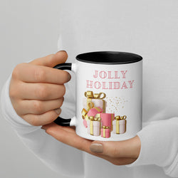 Jolly Holiday Mug with Color Inside