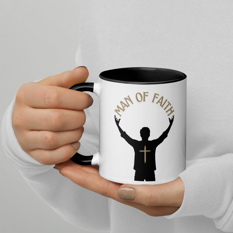 Man of God (Gold) Mug with Color Inside