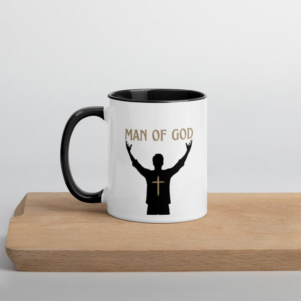 Man of God (Gold) Mug with Color Inside