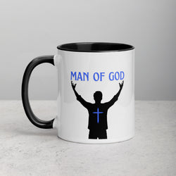 Man of God (Blue) Mug with Color Inside