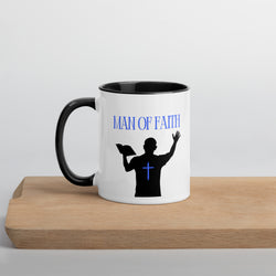 Man of Faith (Blue) Mug with Color Inside