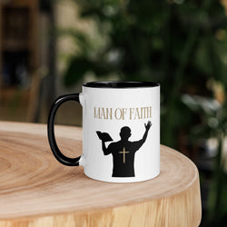 Man of Faith (Gold) Mug with Color Inside