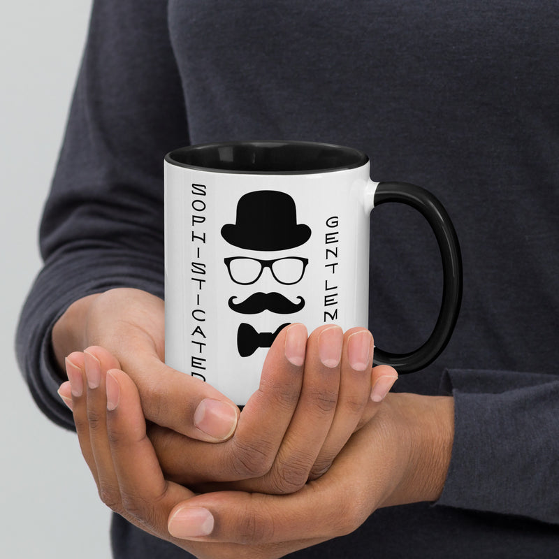 Sophisticated Gentleman Mug with Color Inside