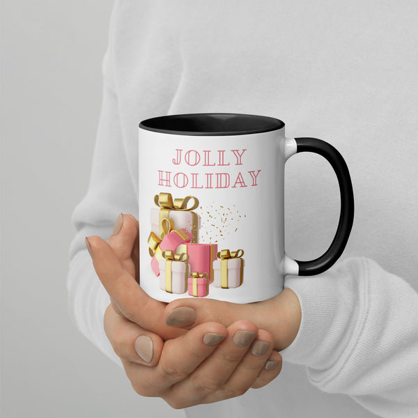 Jolly Holiday Mug with Color Inside