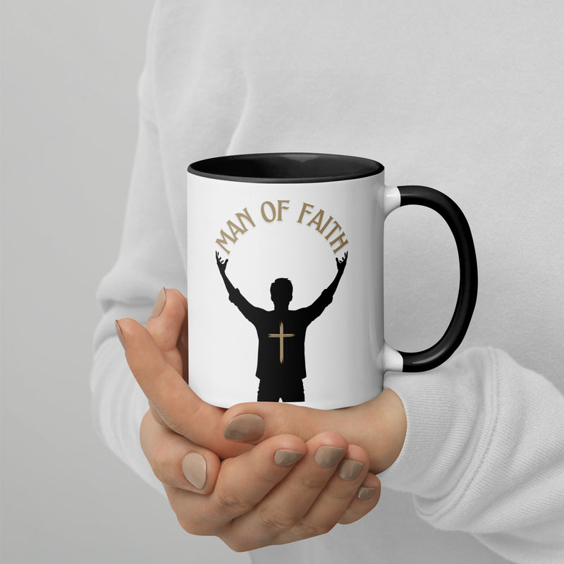 Man of God (Gold) Mug with Color Inside