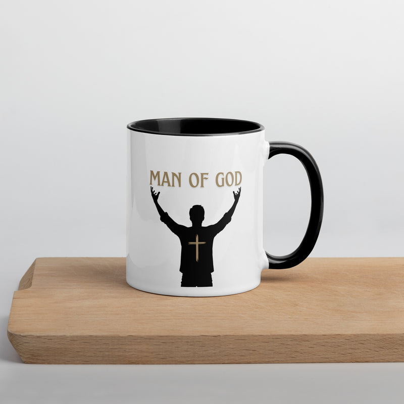 Man of God (Gold) Mug with Color Inside