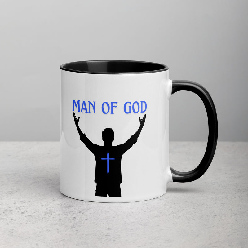 Man of God (Blue) Mug with Color Inside