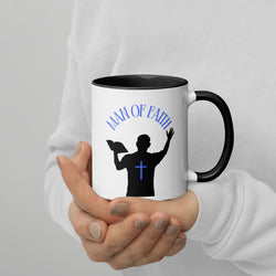 Man of Faith (Blue) Mug with Color Inside