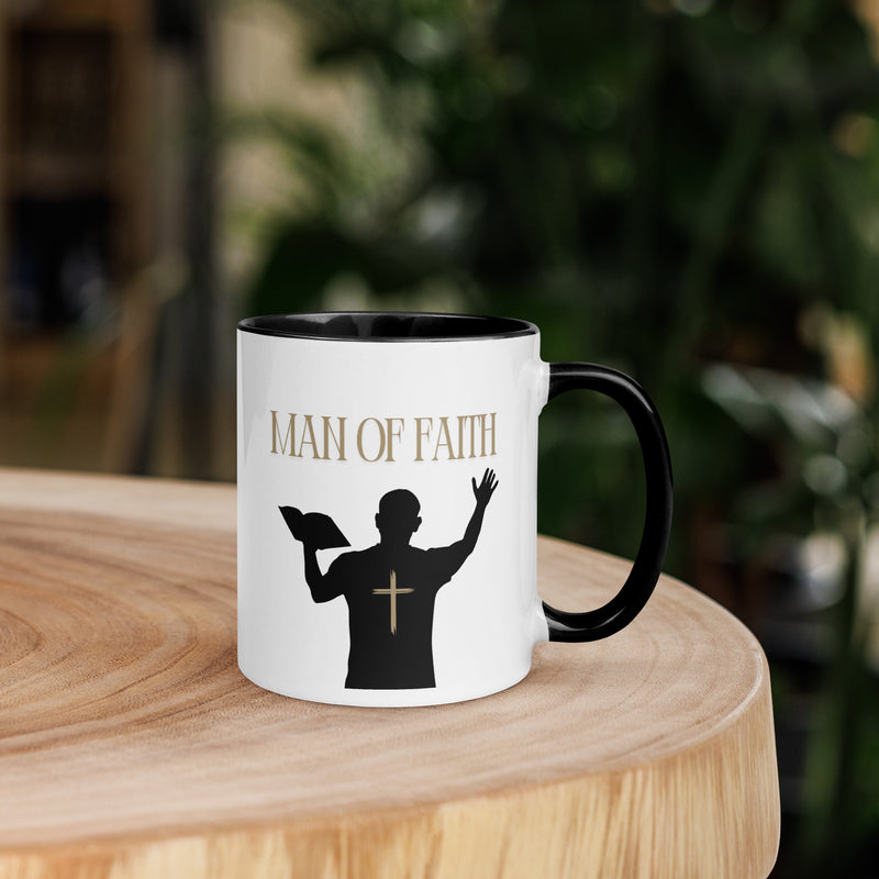 Man of Faith (Gold) Mug with Color Inside