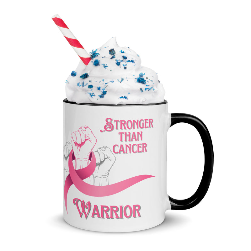 Stronger than Cancer Mug with Color Inside