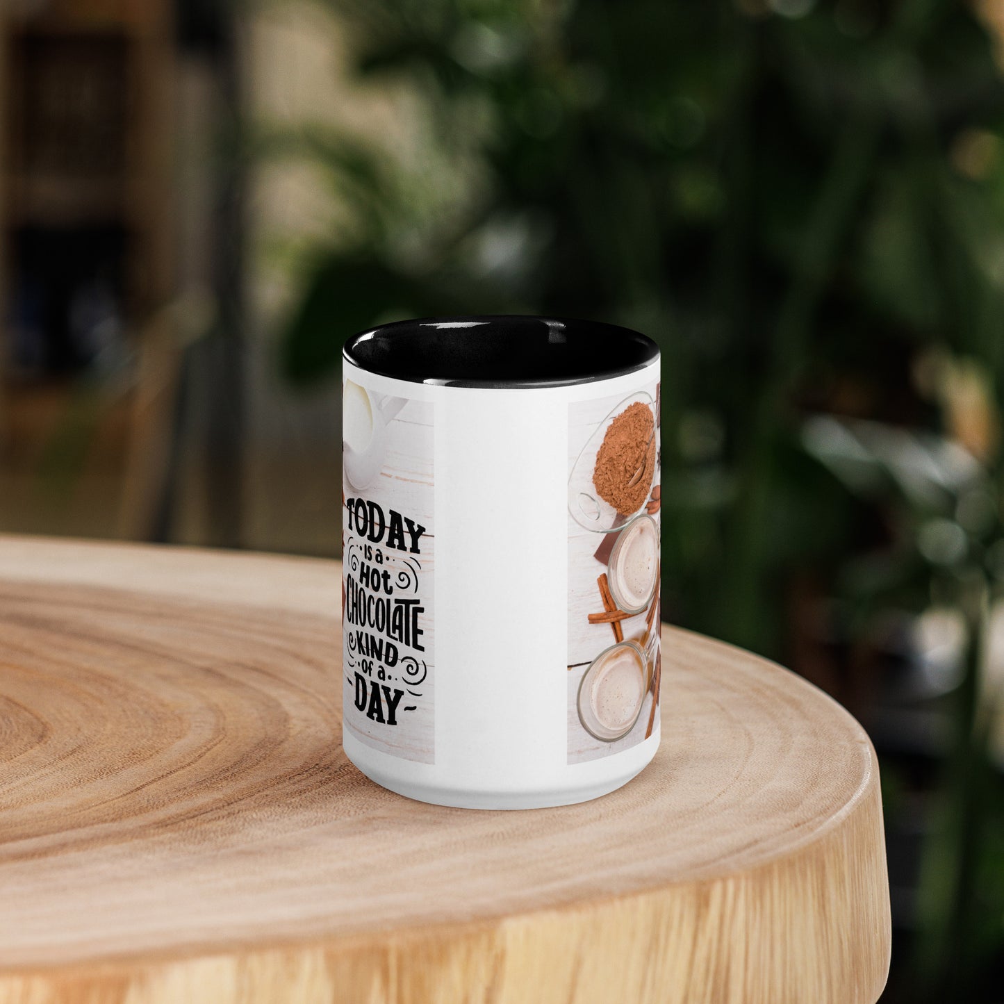 Hot Chocolate Mug with Color Inside