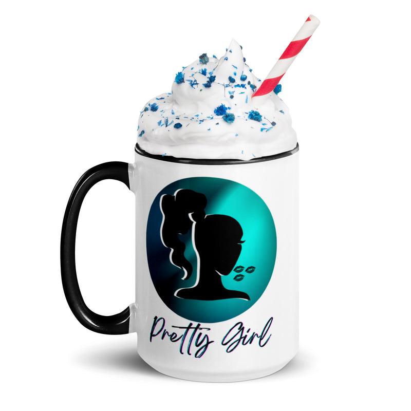 Pretty Girl Mug with Color Inside