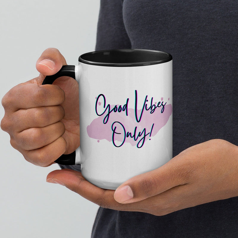 Good Vibes Only Mug with Color Inside