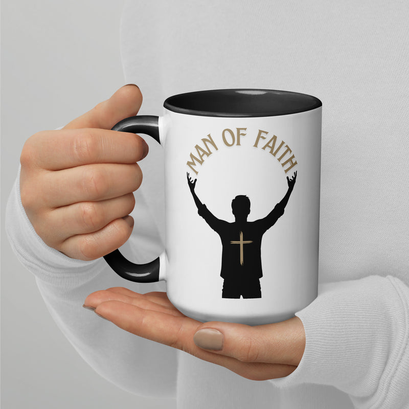 Man of God (Gold) Mug with Color Inside