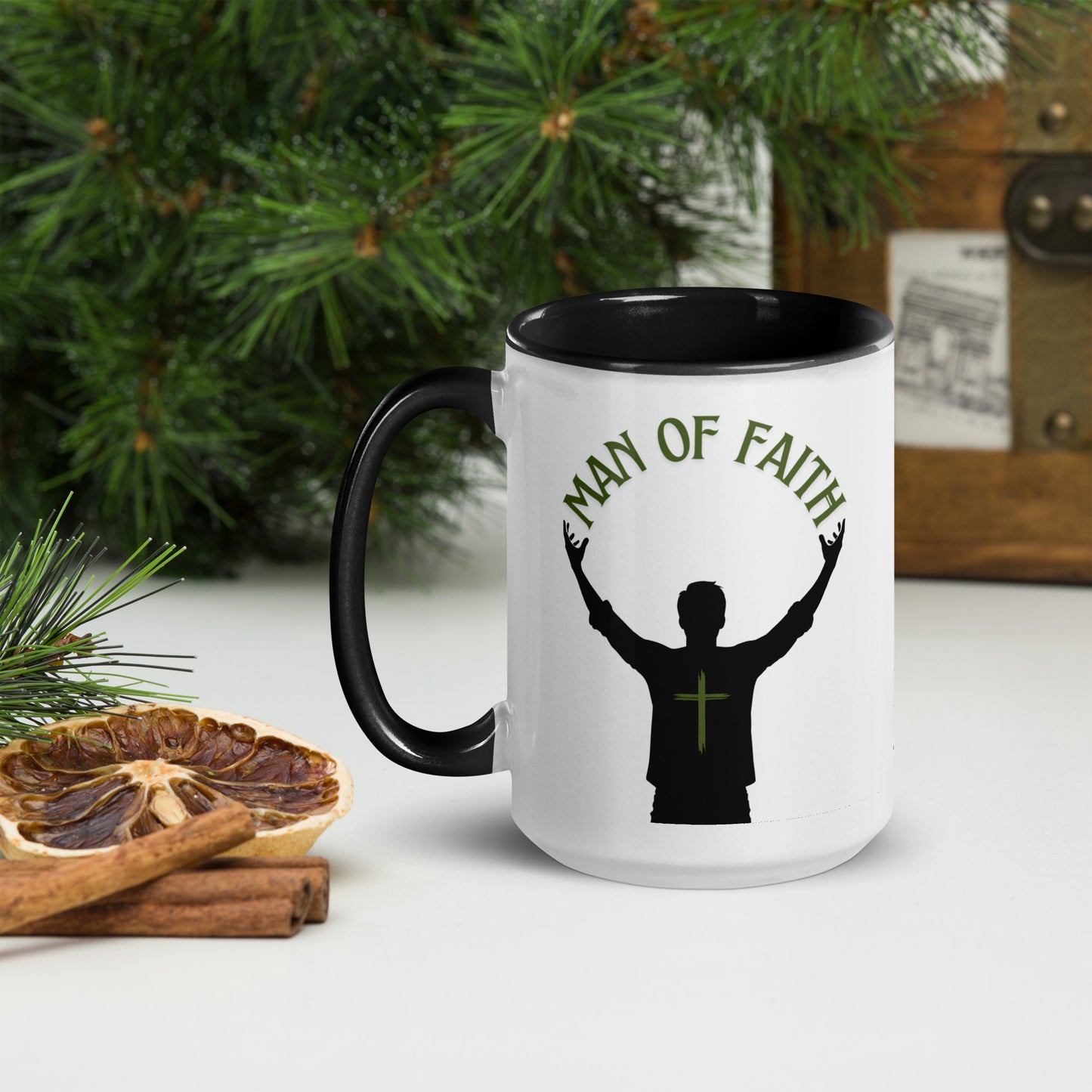 Man of God (Green) Mug with Color Inside