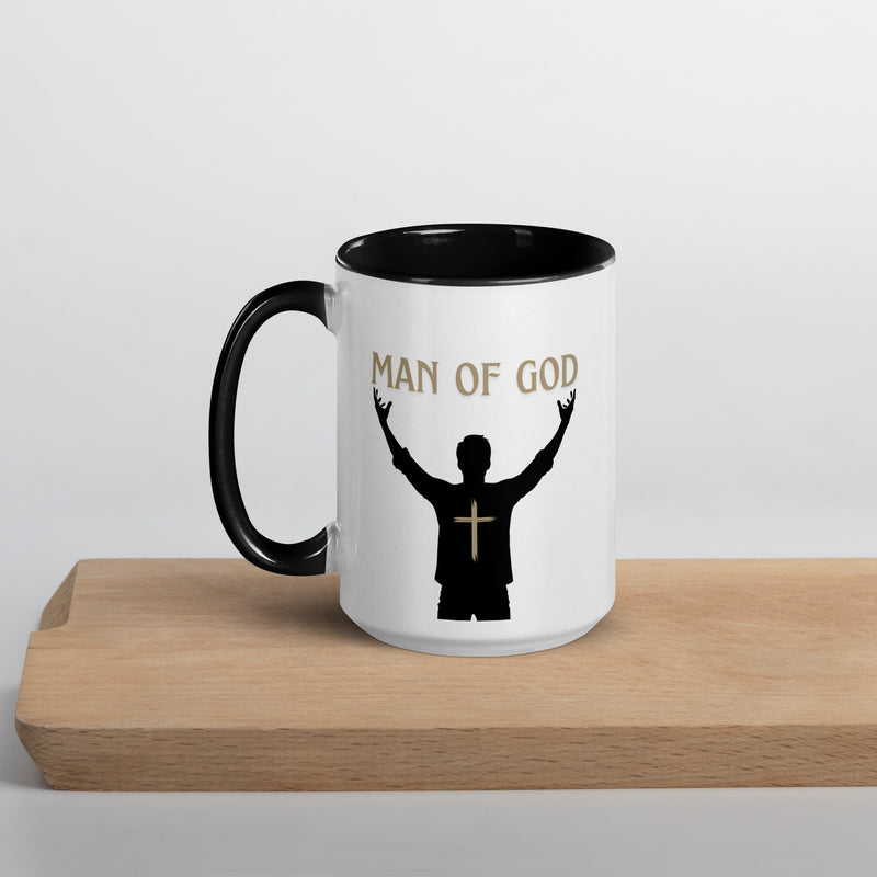 Man of God (Gold) Mug with Color Inside