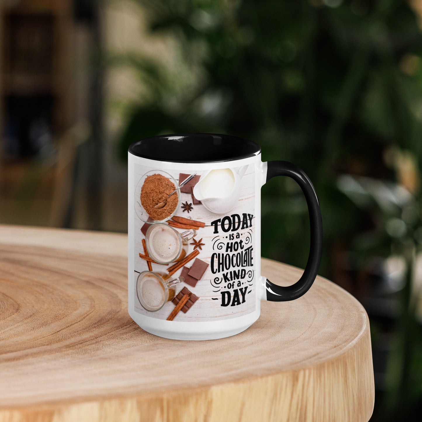 Hot Chocolate Mug with Color Inside