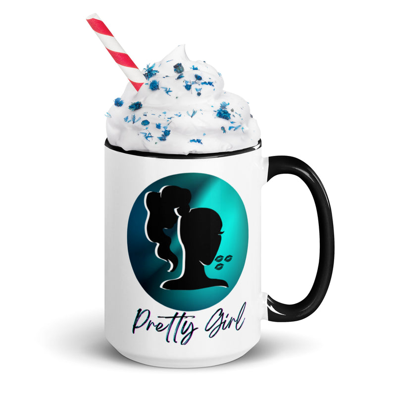 Pretty Girl Mug with Color Inside