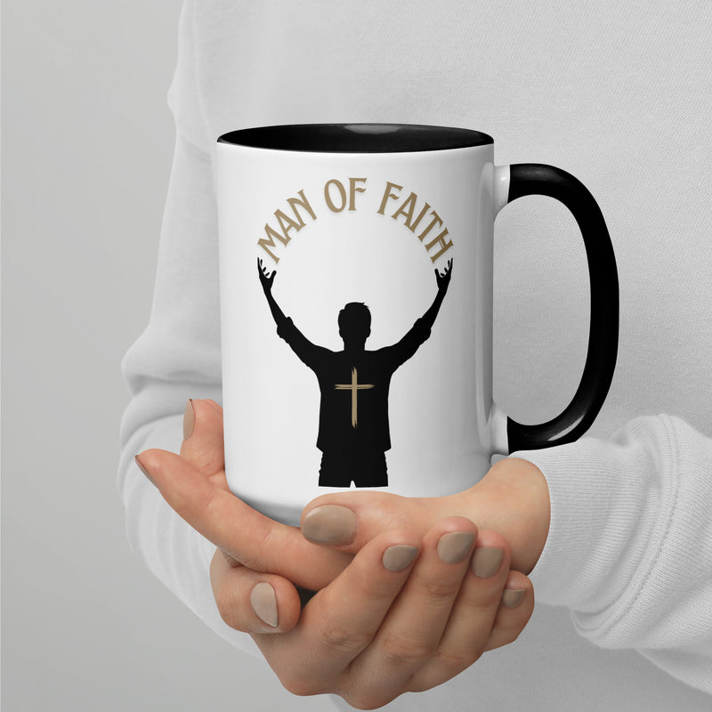 Man of God (Gold) Mug with Color Inside