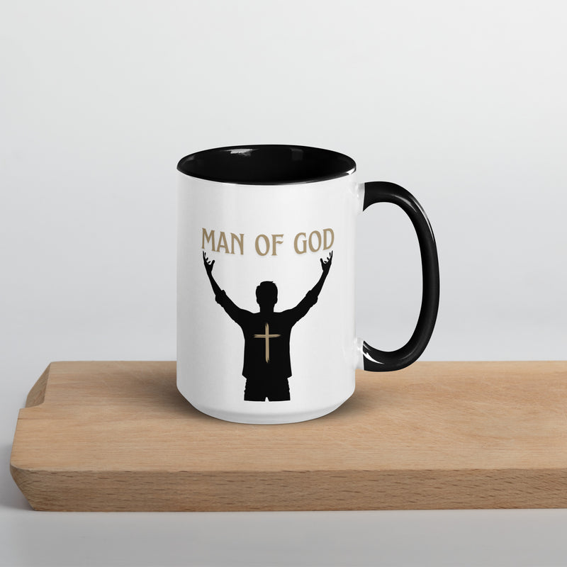 Man of God (Gold) Mug with Color Inside