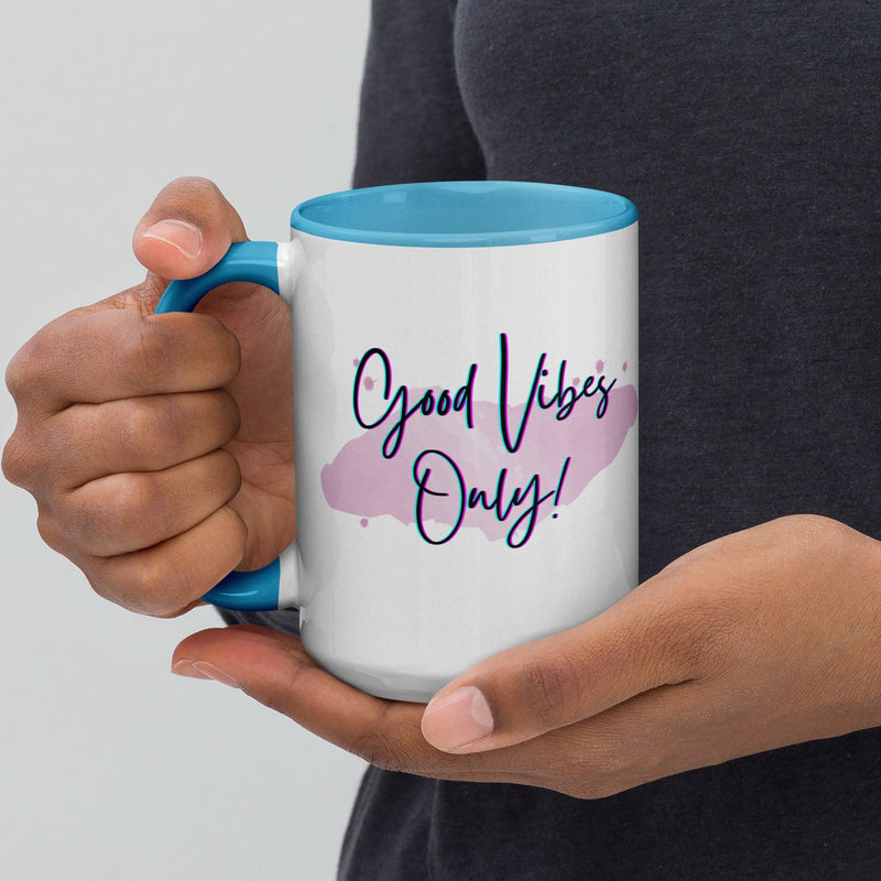 Good Vibes Only Mug with Color Inside