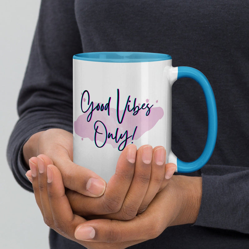 Good Vibes Only Mug with Color Inside