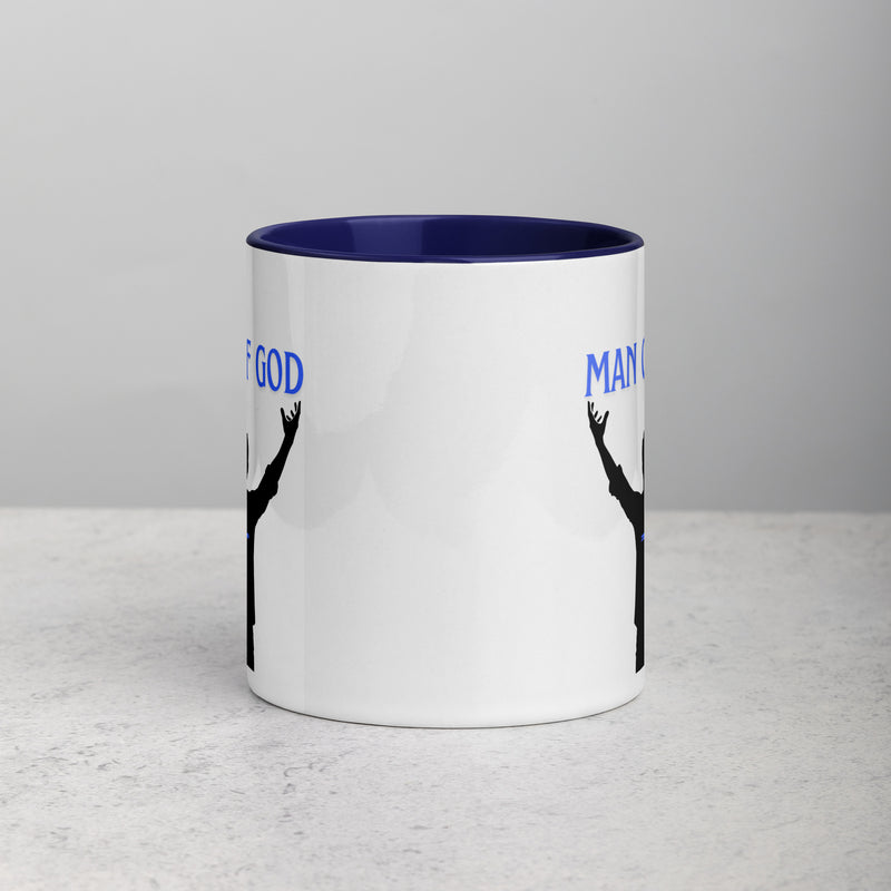 Man of God (Blue) Mug with Color Inside