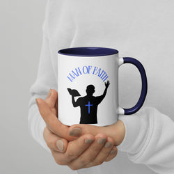 Man of Faith (Blue) Mug with Color Inside