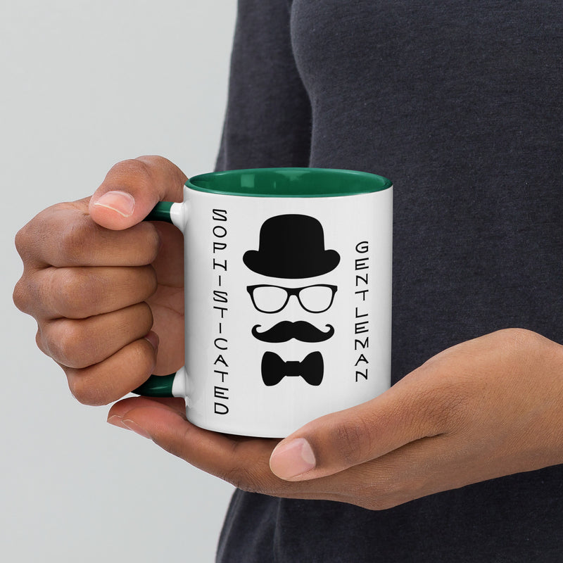 Sophisticated Gentleman Mug with Color Inside