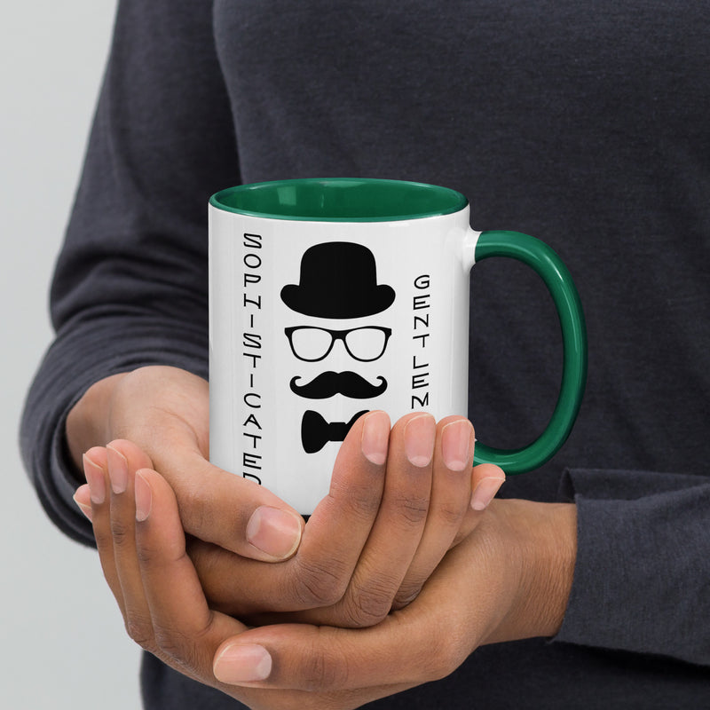 Sophisticated Gentleman Mug with Color Inside