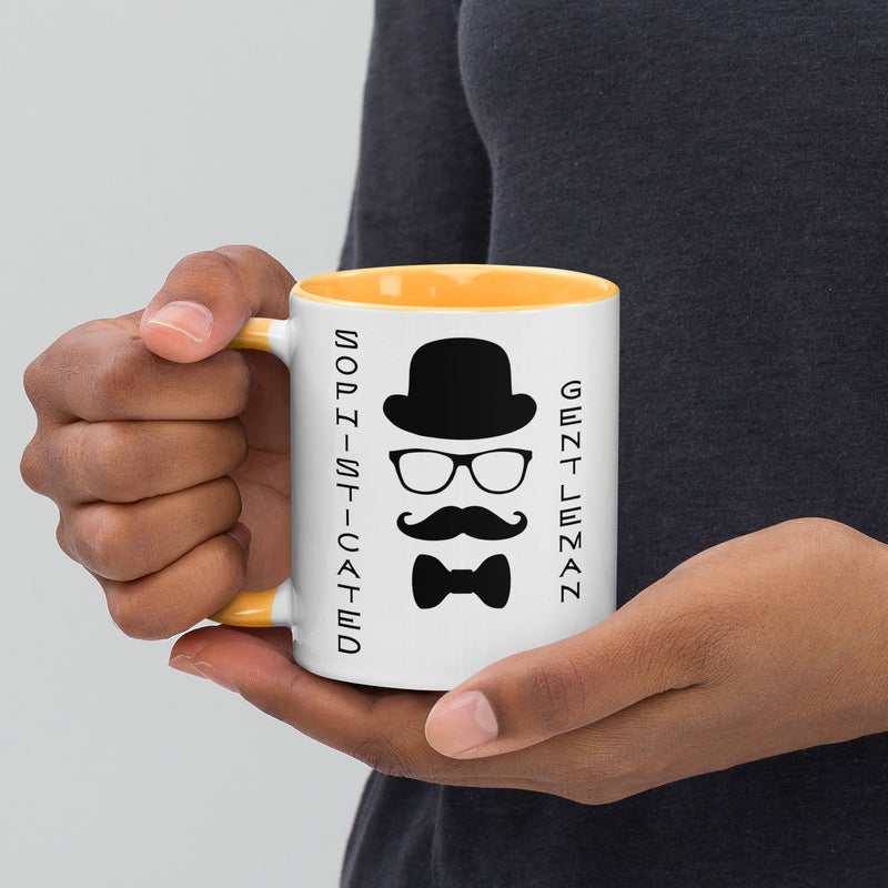 Sophisticated Gentleman Mug with Color Inside