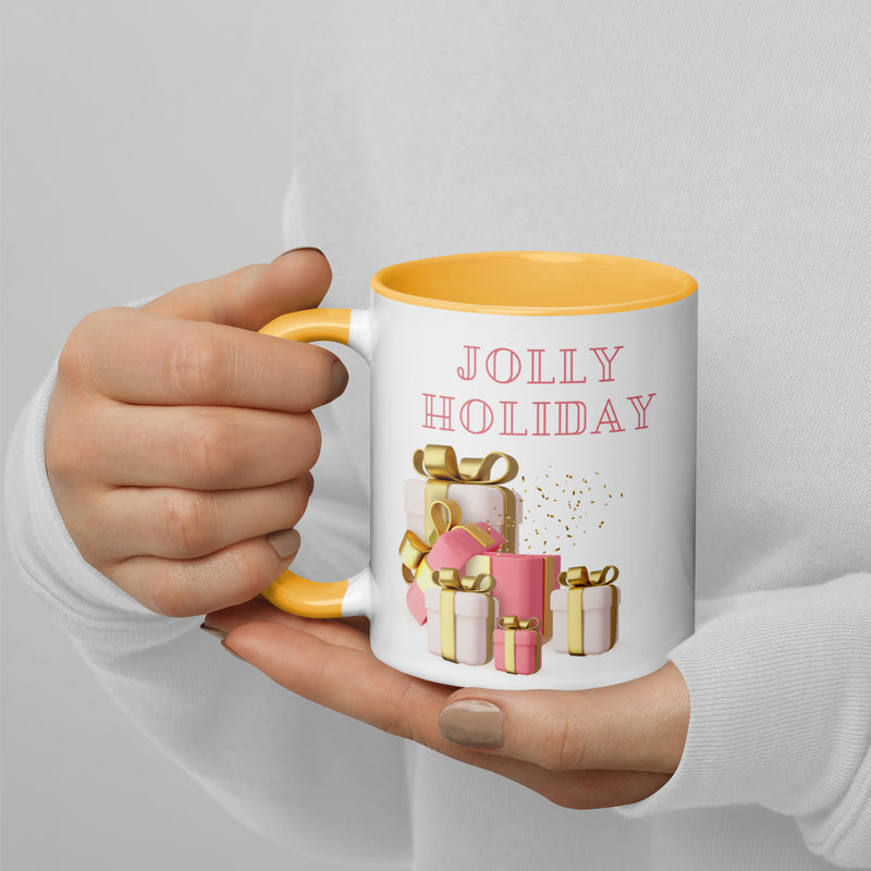 Jolly Holiday Mug with Color Inside