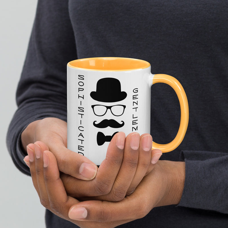 Sophisticated Gentleman Mug with Color Inside