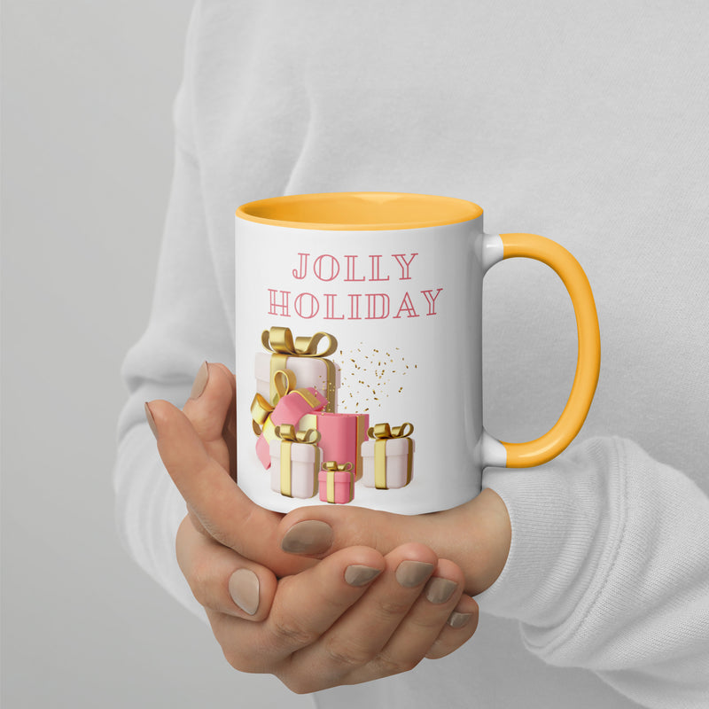 Jolly Holiday Mug with Color Inside