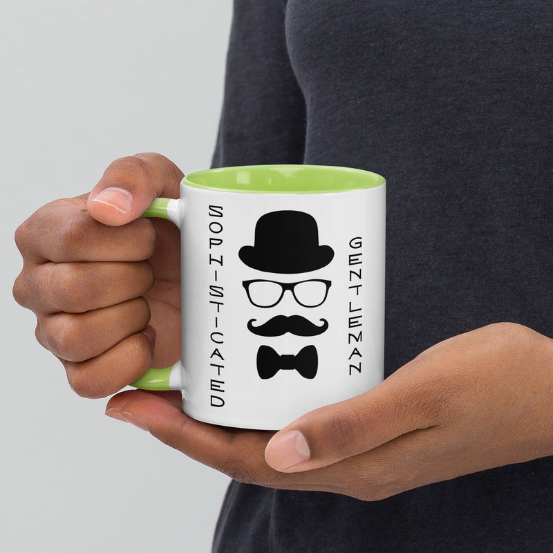 Sophisticated Gentleman Mug with Color Inside