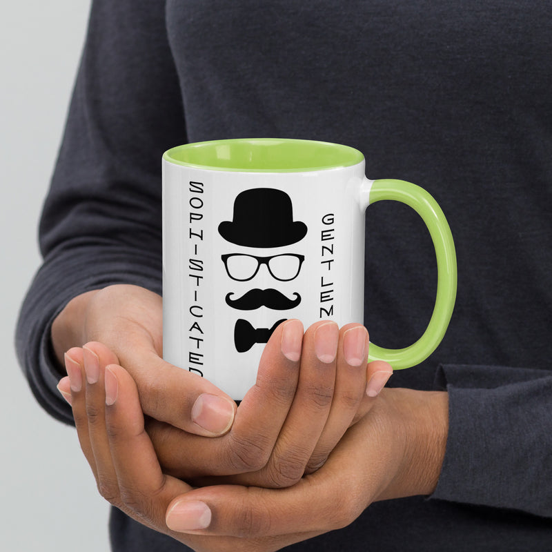 Sophisticated Gentleman Mug with Color Inside