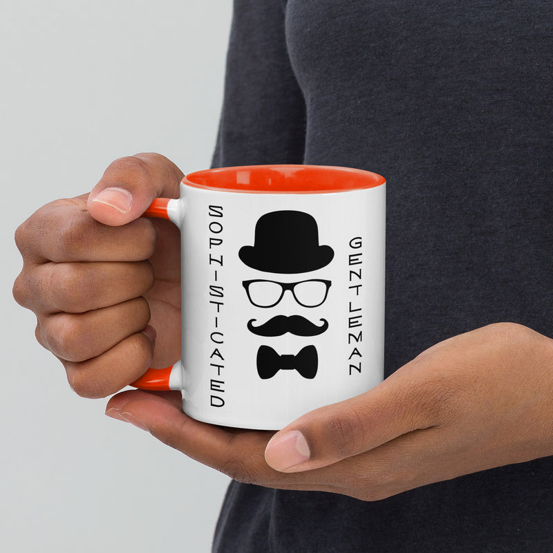 Sophisticated Gentleman Mug with Color Inside