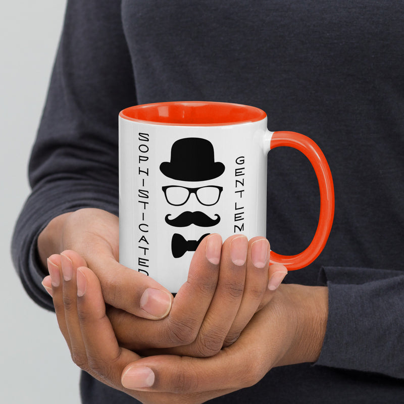 Sophisticated Gentleman Mug with Color Inside