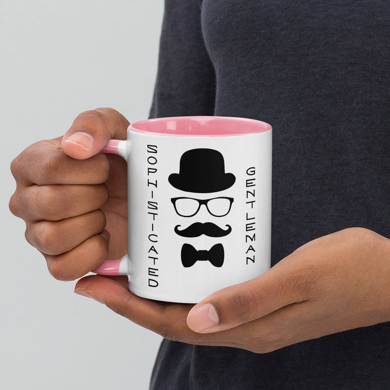 Sophisticated Gentleman Mug with Color Inside