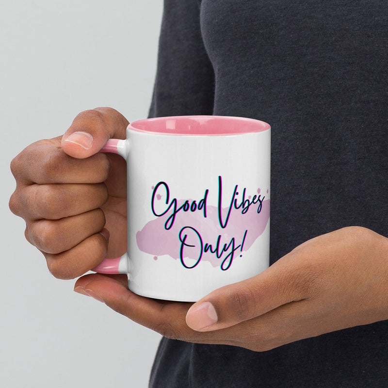 Good Vibes Only Mug with Color Inside