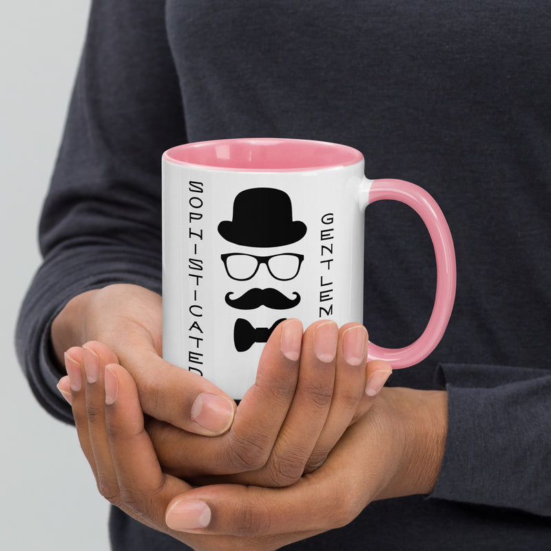 Sophisticated Gentleman Mug with Color Inside