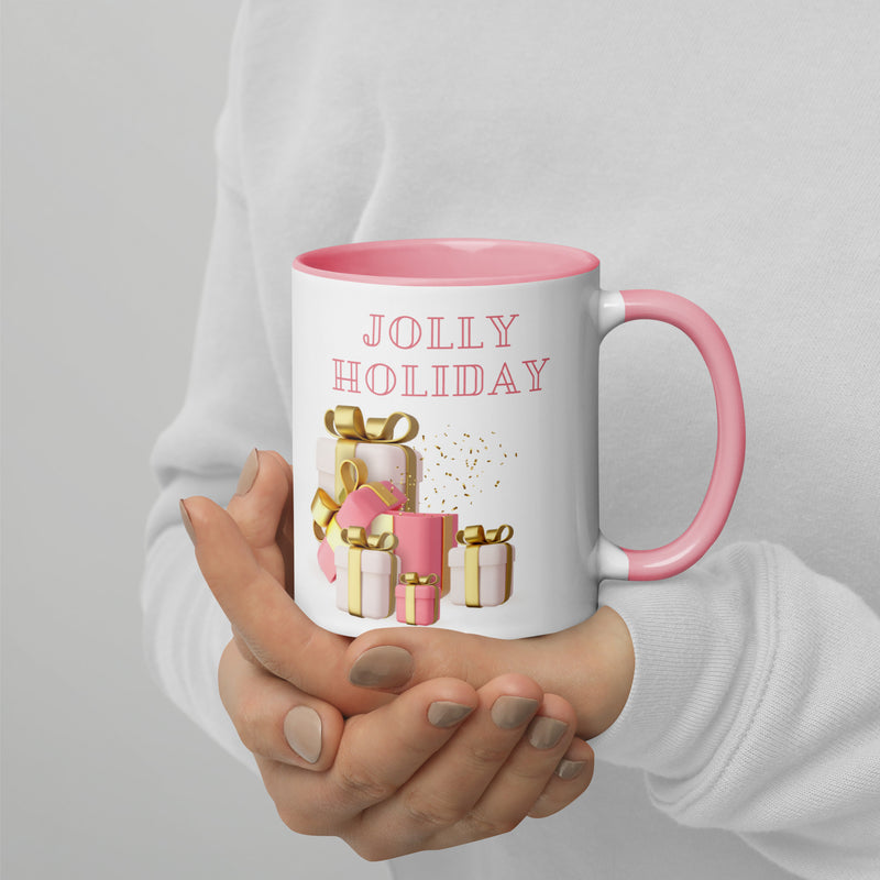 Jolly Holiday Mug with Color Inside