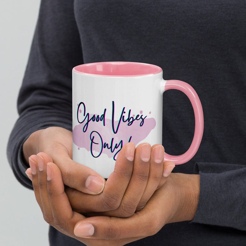 Good Vibes Only Mug with Color Inside