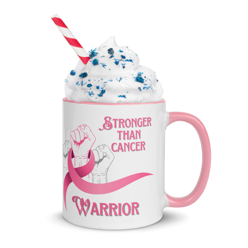 Stronger than Cancer Mug with Color Inside